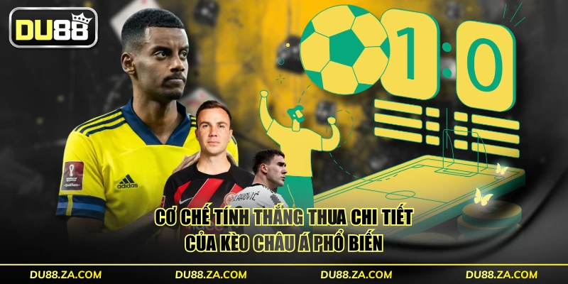 Kèo Châu Á - Cách Đọc Vị Và Chiến Lược Lợi Nhuận 90% 3 Cơ chế tính thắng thua chi tiết của kèo châu Á phổ biến